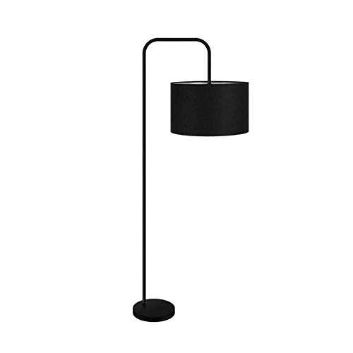 YANQING Durable Floor lamp Floor Lamp, Fishing Lamp Metal Nordic Modern Retro Fabric Lampshade Warm Light 1.62m With Foot Switch For Standard Lamps Living Room Study A++