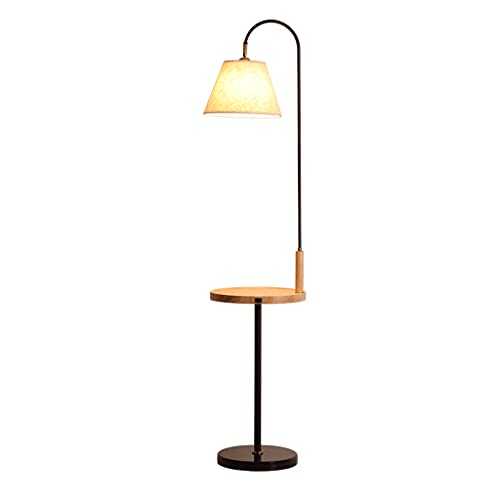 LIUHUI floor lamps for bedroom LED Floor Lamps Modern Floor Lamp With Useful USB Ports & Tray Table Standing Lamp For Bedroom,Living Room,Linen Fabric Lampshade floor lamps for living room modern