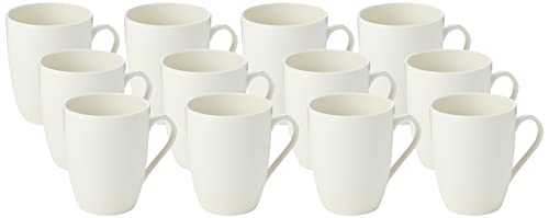 4ACES CPD24157 Squat Mug, White, 12 oz, Pack of 12 , 29.7 x 21 x 7.2 cm