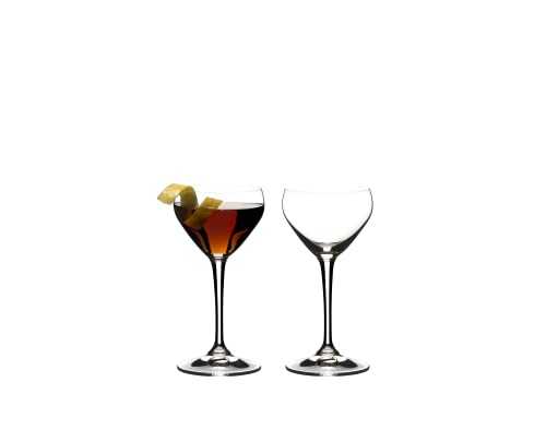 Riedel Drink Specific Glassware Nick & Nora Cocktail Glass, 2 Pieces, 4 oz, Clear
