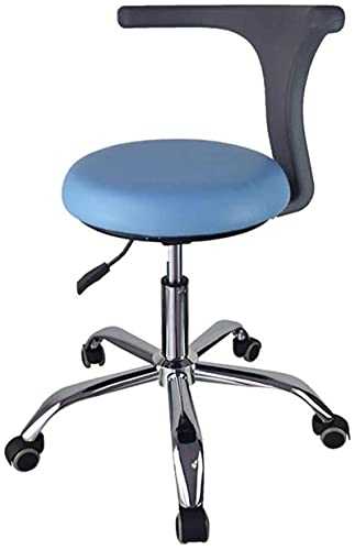 chair Bar Stool Medical Dental Stool Dentist Chair with 360 Degree Rotation Armrest PU Leather Assistant Stool Chair Height Adjustable from 43 to 56cm,E (Color : D) (Color : C)