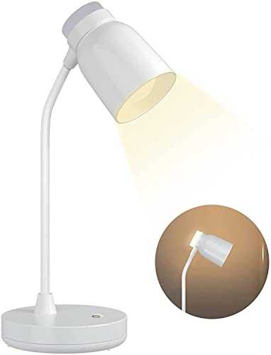 LED Eye Protection Desk Lamp with USB Charging Port, 360° Flexible Gooseneck Desk Lamp, Bedside Lamp, Portable Desk Lamp, Suitable for Work, Reading and Study