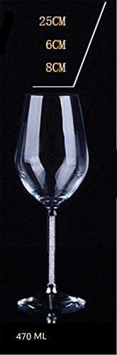 NAXIAOTIAO Red Wine Glasses Set - Finest Titanium Lead Free Crystal Glass, Birthday, Anniversary & Wedding Gifts,470ml