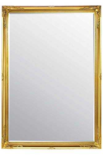 Extra Large Classic Ornate Styled Gold Mirror 6ft7 x 4ft7 (201cm x 140cm)