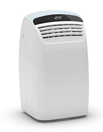 Olimpia Splendid 02147 Dolceclima Silent 12 A+ WiFi Portable Air Conditioner Unit With Silent System 12.000 Btu/H max, Gas R290, Design Made In Italy, White