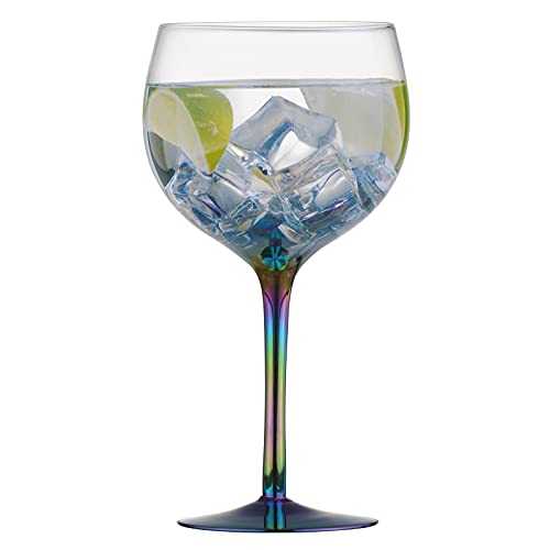 Artland Mirage Lustre Iridescent Balloon Gin Copa Cocktail Glass Glasses Set of 2 70cl