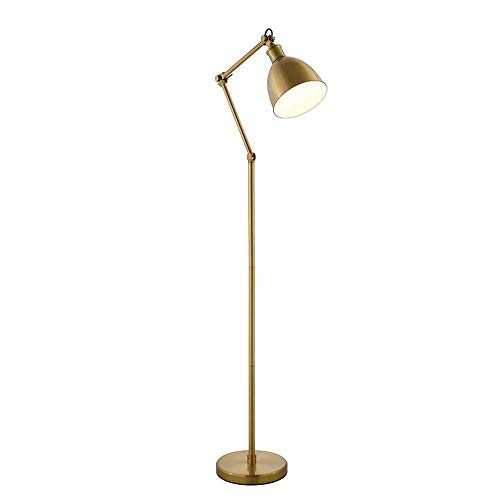 Floor Lamps American Lightweight Living Room Lamps Modern Brass Simple Study Sofa Reading Table Lamp