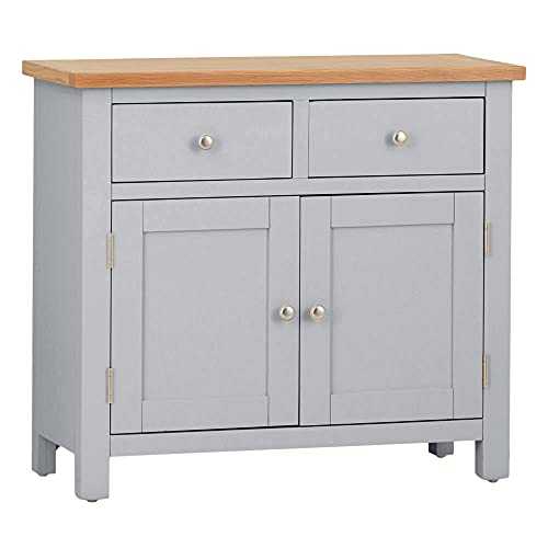 The Furniture Outlet Salisbury Grey Painted Oak Small Sideboard