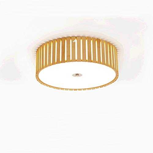 Durable Ceiling Lights Japanese Minimalist Bamboo Ceiling Lamp, Simple Round Acrylic Lampshade, Modern Personality Living Room Study Bedroom Ceiling Lamp Ceiling Lights (Size : 58 * 16cm),Colour:58*16