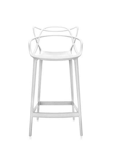 Kartell Masters Stool Chairs, White, 50 x 53 x 103 cm