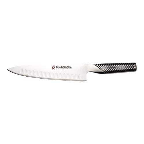 Global 35th Anniversary Special Edition Pro Chef’s Knife with 19cm Fluted Blade – Cromova 18 high Carbon Stainless Steel