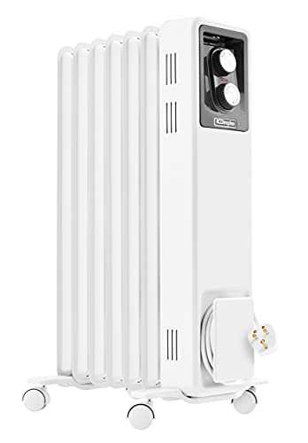 Dimplex 1.5kW Oil Free Eco Radiator with 3 heat settings and thermostat, X-078094
