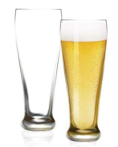 [6-Pack,16 Oz]Design•Master -Premium Pilsner Glasses, Beer Glass for Better Head Retention, Aroma and Flavor, Perfect for American Light Beer, German Fermented Beer, European Light Beer