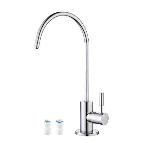 KES Water Filter Tap for Kitchen Sink Reverse Osmosis Faucet Non-Air-Gap Drinking Water Tap SUS304 Stainless Steel Polished Chrome, Z504CLF-CH