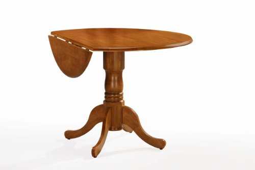 International Concepts T04-42DP 42-inch Round Dual Drop Leaf Ped Table, Oak