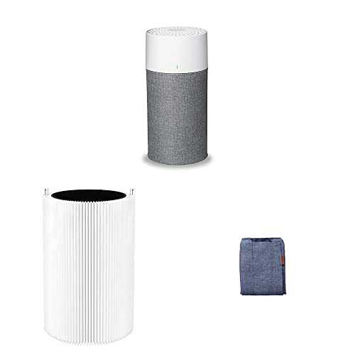 Blueair Blue 3210 Air Purifier Bundle with 2 x Combination Filters, Arctic Trail and Night Waves Pre-Filters | For Rooms Up To 17 m² HEPASilent Technology | Removes Pollen, Dust, Mould, Bacteria