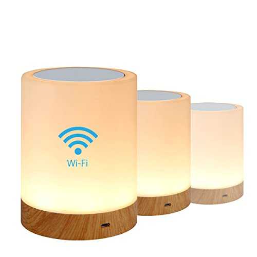 Wi-Fi Friend Lamp Touch Night Light for Long-Distance, WiFi Setup Bedside Bedroom Lamp, Led Colorful, Smart Touch Lights(Can only be Used Between Products of The Same Brand via WiFi) 3 Pieces