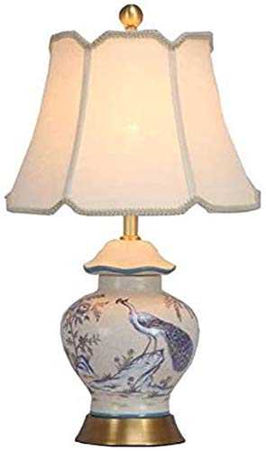 Table Lamp Ceramics Lamps Bedside Lamp Fabric Lampshade E27 Lighting Art Deco