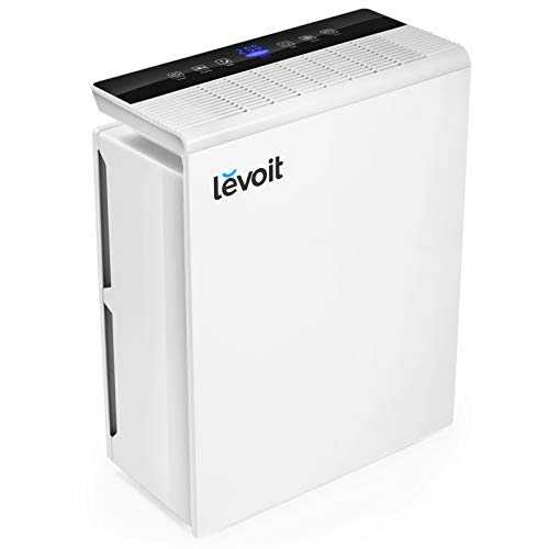 Levoit Air Purifiers for Home 48m² with True HEPA Filter, 1-12H Timer, Auto Mode, Air Quality Monitor, Display Off, Quiet Air Filter for Allergies, Dust, Smoke, Pets, Pollen, Cooking Smell, LV-PUR131