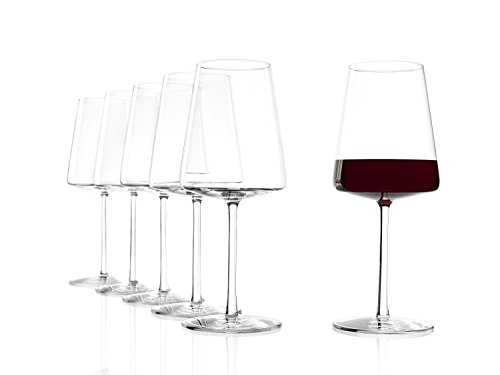 Stölzle Lausitz Power Red Wine Glasses 517 ml, Set of 6 Red Wine Glasses, Dishwasher-Safe, Lead Crystal Glass, Elegant and Shatter-Resistant