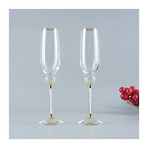 KJGHJ Original Champagne Glass For Drink Wedding Wine Glasses For Wine Valentine's Day Gift Glasses For Boyfriends, Champagne Flutes (Capacity : 201 300ml)