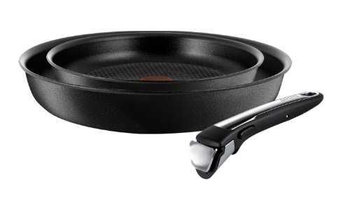 Tefal Ingenio Non-stick Induction Expertise Try-Me Cookware Set, 3 Pieces, Black