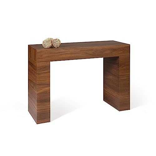 Mobili Fiver, Hallway table, Evolution, Canaletto Walnut, Laminate-finished, Made in Italy