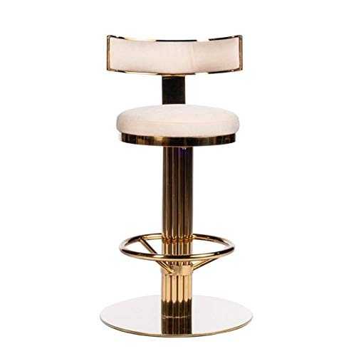 Bar chair Antique Metal Bar Stools Fashion Simple Furniture Home Bar Kitchen 1 Set Gold 37x 20x21 Inches