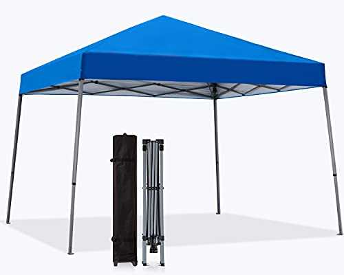 MasterCanopy Pop Up Gazebo Tent Outdoor Portable Gazebo,Beach Gazebo with Wheel Bag(2.5x2.5M,Blue)