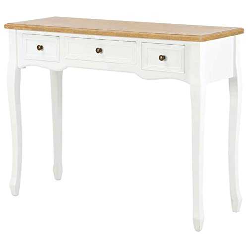 Console Table Long Hallway Sofa Tables Console Table Antique Hallway Console Table White Rustic Sideboard Vintage Wood Vanity Unit for Entryway, Living Room