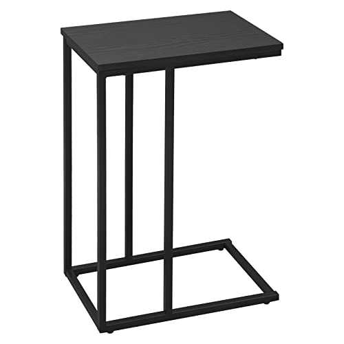 WOLTU End Table Side Table Coffee Table Black for Coffee Laptop with Metal Frame Nightstand Table Beside Table TSG17sz