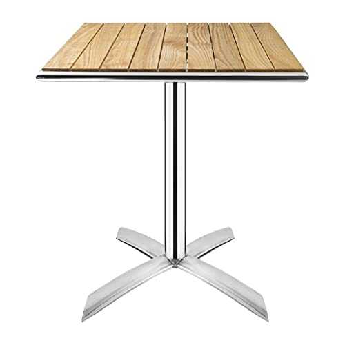Bolero Flip Top Bistro Table Square Wood 730X600X600mm Dining Chairs Patio Bar