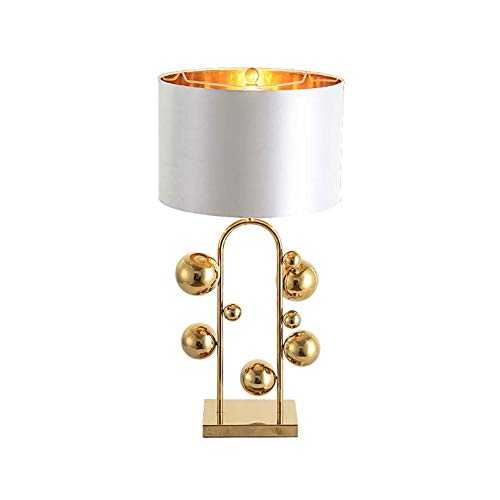 SPNEC Simple Warm Golden Table Lamps Retro Creative American Style Lighting For Bedroom Foyer Hotel Decorative Lights (Color : B)
