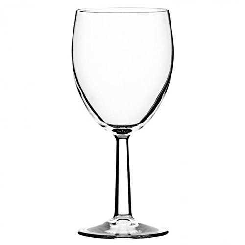Utopia Tableware Saxon Toughened Tri Lined Wine Glasses 340ml CE Lined at 125/175/250ml - Set of 12 - LCE