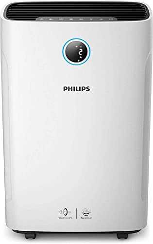 Philips Series 3000I 2-in-1 Air Purifier & Humidifier, Removes 99.97% Allergens & Relieves Dry Air Discomfort, AC3829/60, 0 Litre, 1 Watt, White