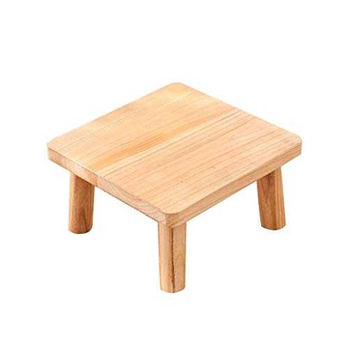 Simple Wooden Coffee Table Square Small Table (Brown and Natural) Tea Table Coffee Table (Color : Brown Size : 36cm) (Natural 36cm)