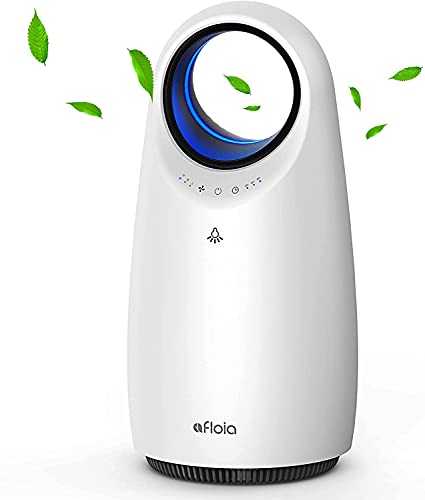 Afloia Air Purifier For Home with True HEPA H13 Filter, Portable Air Cleaner Remove 99.97% Dust Smoke Pollen Pet Hair in Bedroom Kid’s Room Office, Super Quiet Air Filter with Timer, Sleep Mode