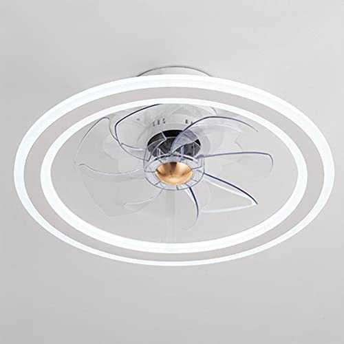 SOUTHSHINE Ceiling Fan Lamp with Lighting, Adjustable Wind Speed And Dimmable, Ultra-Silent Ceiling Fan Light with Remote Control, Living Room Bedroom Light,3000-6500K(Ø48CM)