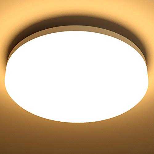 Lepro Bathroom Light, 15W 1500 Lumen Ceiling Lights, Warm White 3000K, 100W Equivalent, Waterproof IP54, Small, Dome, Modern, for Kitchen, Bulkhead, Toilet, Porch, Bedroom, Utility Room and More