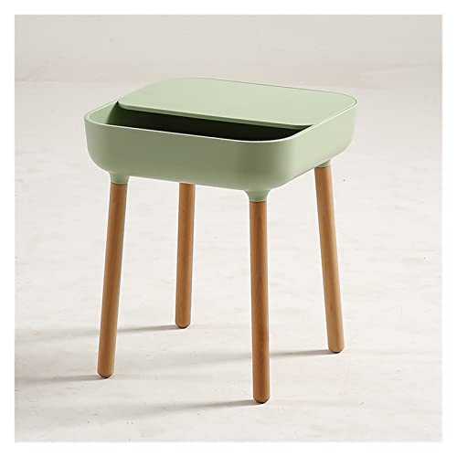 BJIAYOUD Side Tables Simple Ins Combination Coffee Table Square Small Apartment Nordic Home Living Room Coffee Table Coffee Tables (Color : Green, Size : 40 * 40 * 47cm)