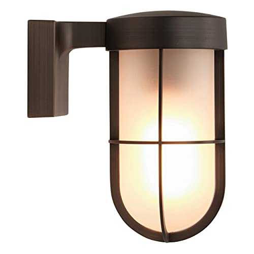 Astro Cabin Wall Frosted Bronze Wall Light E27/ES 1368026