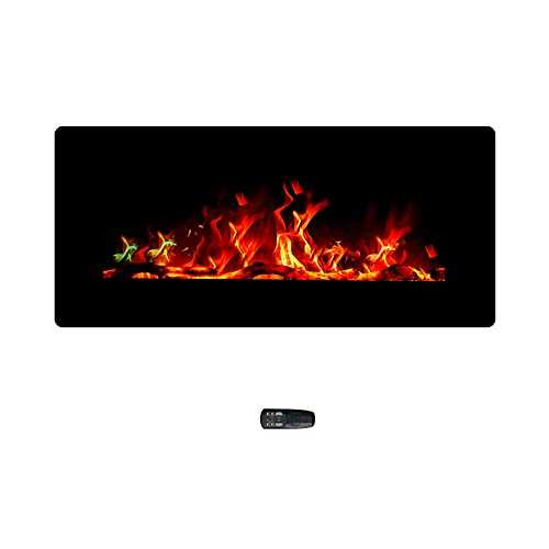 Helios&Hestia Wall Mounted Electric Fireplace, Portable Room Heater, Freestanding with Remote and Thermostat, 85cm Wide