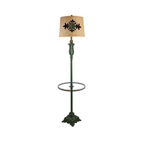 JIAWYJ DONGYANG-Lamps- * Floor Lamp LED Retro Bedroom Study Living Room Reading Light Dimmable With Coffee Table Remote Control Switch Foot Switch (Color : Foot switch) (Color : Emote Control Switch)