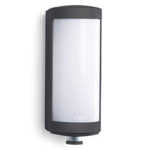 Steinel Outdoor Wall Light L 626 LED, 360° Motion Detector, Soft Light Start, Continuous Light, Aluminium, 9 W, Anthracite
