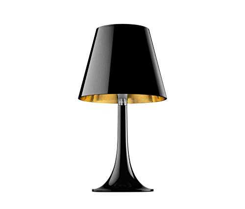 Flos Miss K T Table Lamp Black with Aluminized Shade, Black