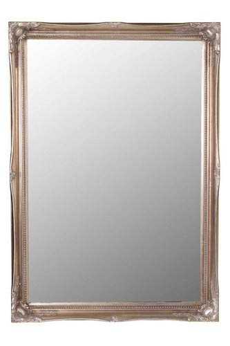NEW LARGE 34" X 24" SHABBY CHIC STYLE SWEPT GLASS WALL/HALL MIRROR - 6 COLOURS AVAILABLE - PLEASE USE THE DROP DOWN AT THE SIDE OF THE PHOTOGRAPH TO SELECT THE COLOUR YOU REQUIRE, SILVER