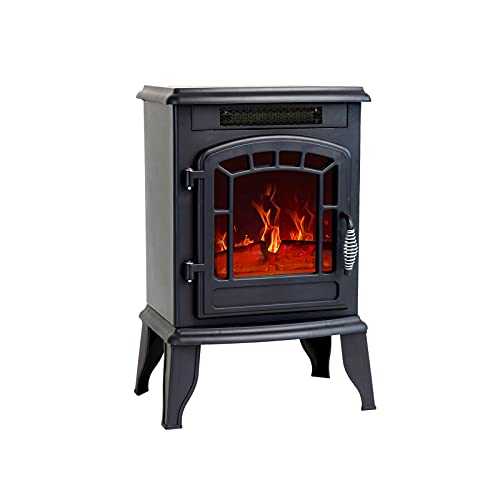 FLAME&SHADE Electric Fireplace Stove, 58cm Portable Freestanding Space Heater for Indoor use