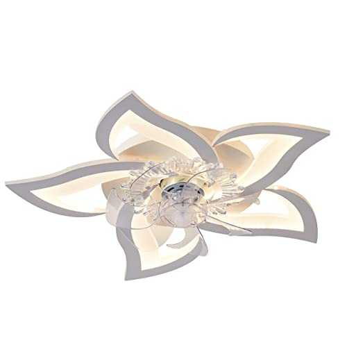 Ceiling Fans with Lights and Remote Quiet DC Fan Light Ceiling Led 6 Speed Dimmable Pendant Light Fitting for Bedrooms Living Room Kids Hallway Led Ceiling Lamp