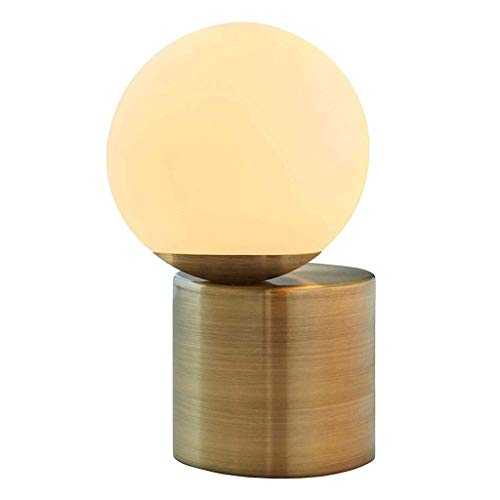 N/A BDDKA Rivet Modern Glass Living Room Table Table Lamp Brass Surface Treatment Size: 290 * 200mm