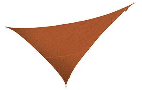 Kookaburra 6m x 4.2m Right Angle Triangle 320gsm Knitted Sun Sail Shade Canopy 93.3% Commercial Grade UV Block (Terracotta)